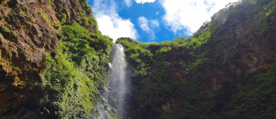 八丈島　三原山の唐滝